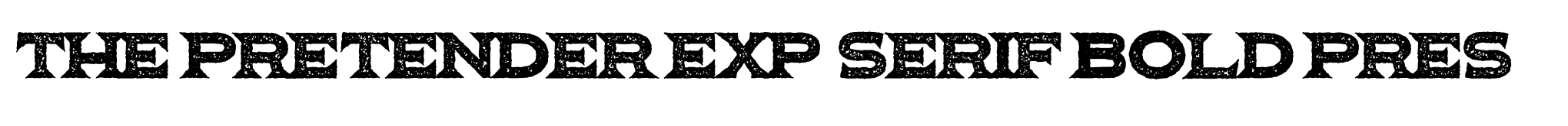 The Pretender Exp Serif Bold Pres image